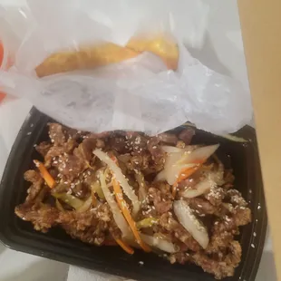 Crispy beef, a la carte
