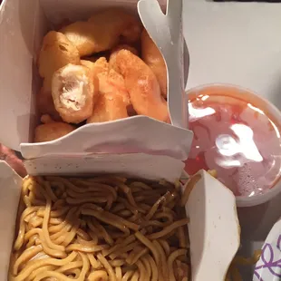 Sweet and Sour Chicken with LoMein