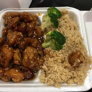 General Tso's chicken - too sweet!