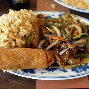 Mongolian Beef lunch special.