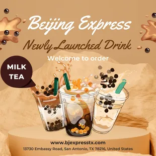 milk tea and drinks
