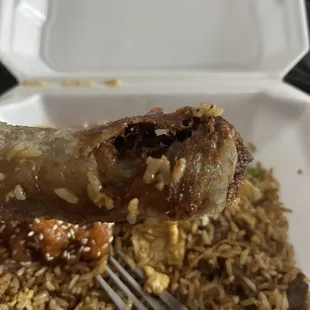 Burnt egg roll