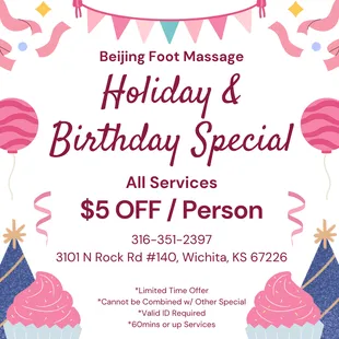 Holiday &amp; Birthday Special