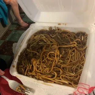 a box of noodles