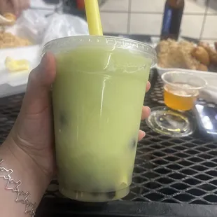 Honeydew Tapioca Drink