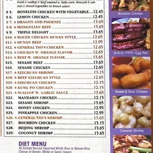 Chef's Specialties Menu