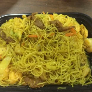 Carry out Singapore rice noodle combination