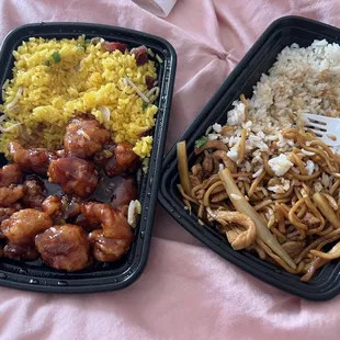 General Tso's Chicken &amp; Chicken Lo Mein