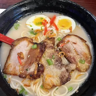 Tonkatsu ramen (added extra pork)