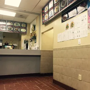 the counter and counter area