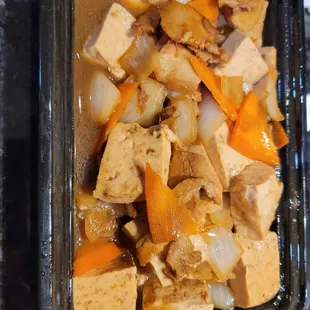 Beijing stew style tofu