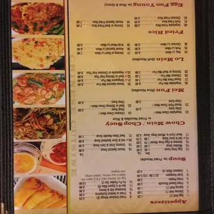 sushi and sashimi, menu