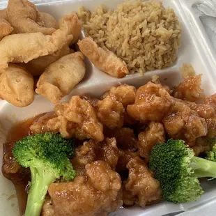 C17. Orange Chicken and Sweet and Sour Chicken Combo