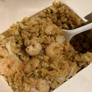 The R4. Shrimp Fried Rice, which includes cabbage and plenty of shrimp. SO good.