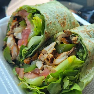 juicy chicken wrap