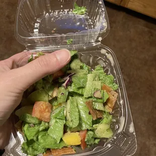 Small fattoush salad