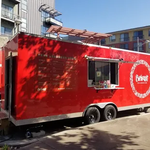 The food truck in the Domain