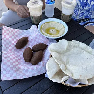 Kibbeh and hummus
