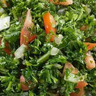 The tabouli.