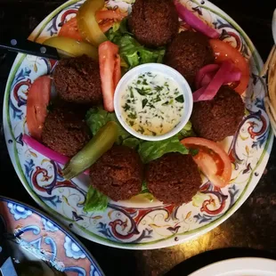 Falafel plate. Not bad