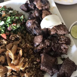 Lahm Mashwi and Kafta Platter