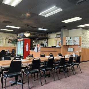 Inside the restaurant