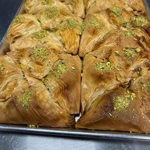 Shaybiyet filled with cooked Ashta  Unbelievable taste with the right amount of syrup (ater)