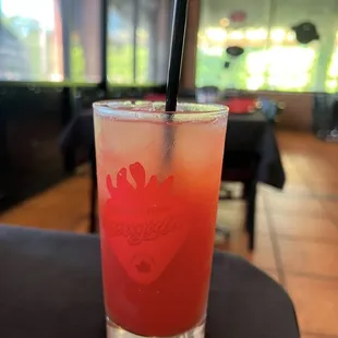 Hurricane (light rum, dark rum, OJ, passion fruit, lime, grenadine, sugar syrup) $9.99