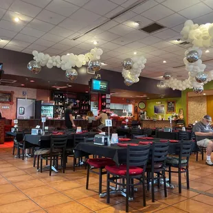 the interior of the restaurant