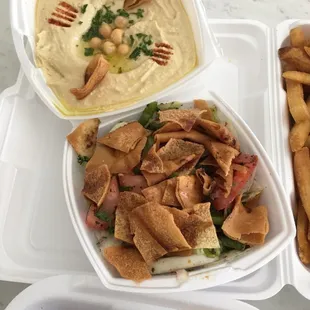 Hummus and Fattoush
