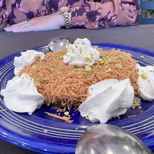 Delicious dessert to top our meal!