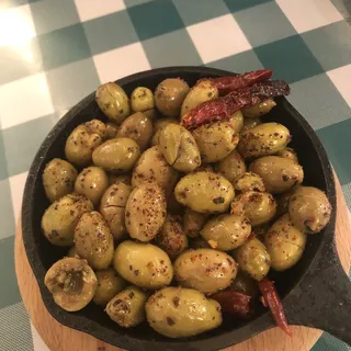Warm Green Olives