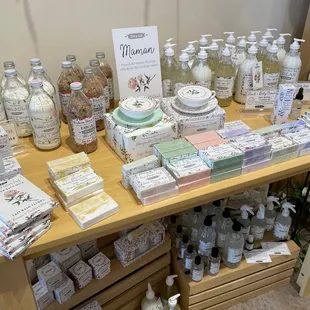 Small batch soaps, bath milk, bath salts and more.