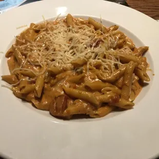Asiago pasta, with rose sauce