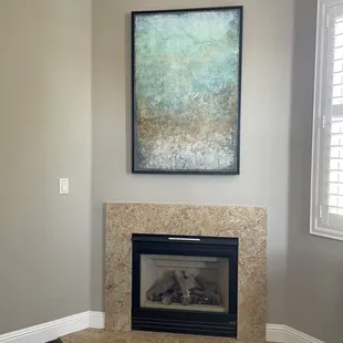 Lovely fireplace in the room