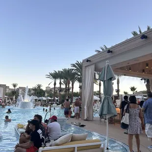 Bar and pool area