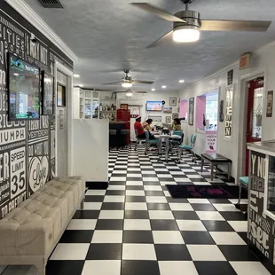 interior, sushi and sashimi