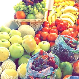 a variety of fruits and vegetables