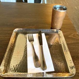 Plate &amp; utensils