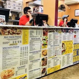 customers at the counter