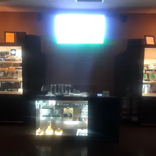 a view of a display case