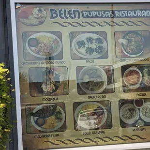 Menu outside