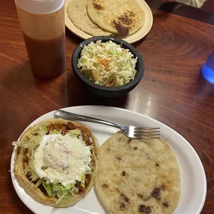 Sopes and pupusas