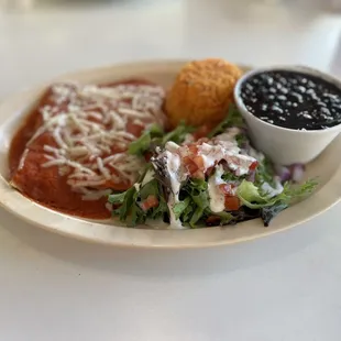 #3. Enchilada Plate