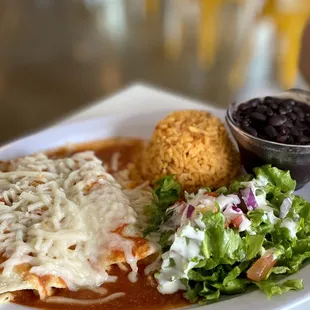 #3. Enchilada Plate