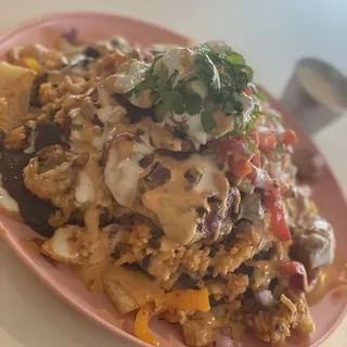 Discada Potatoes Nachos