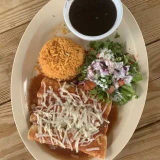 #3. Enchilada Plate