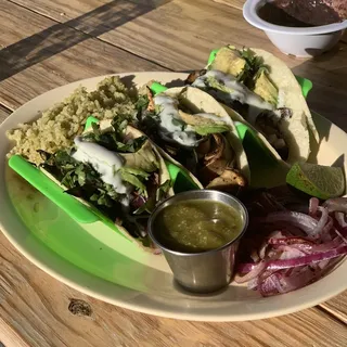 #14. Portobello Asada Tacos Plate