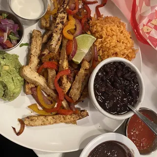 Chickenless Fajita Plate