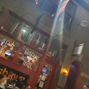 the outside of the pub